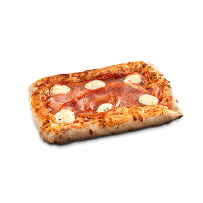 Pizza eckig Prosciutto Mascarpone