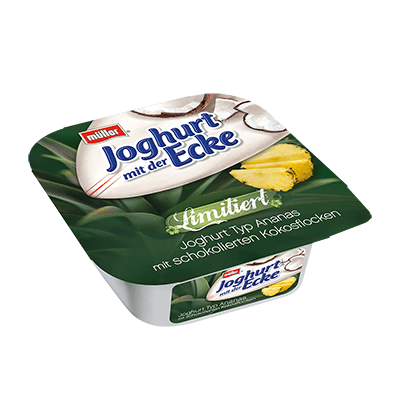 Joghurt mit der Ecke Limitiert Ananas Kokos