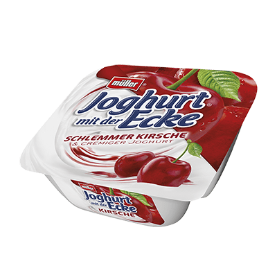 Joghurt mit der Ecke Schlemmer Kirsche